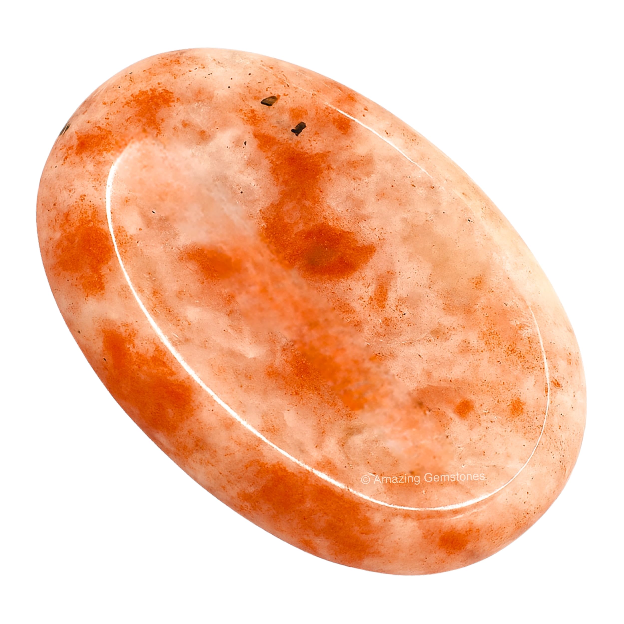 Amazon.com: Amazing Gemstone Sunstone Worry Stone, Healing